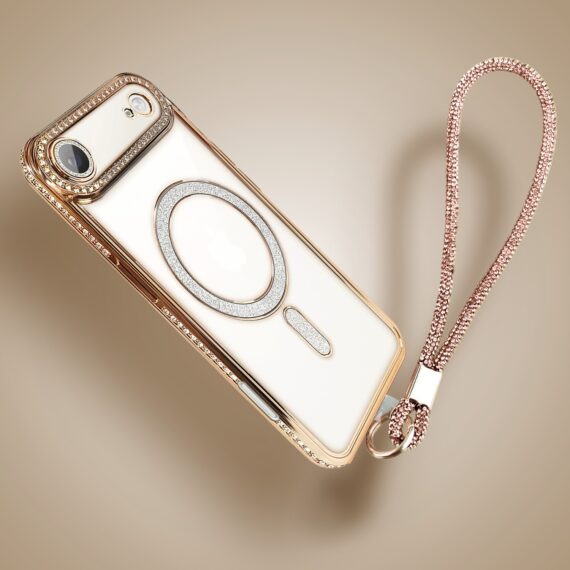 Etui do iPhone Air Diadem Glow, błyszczące z MagSafe, przeźroczyste, złote (4)