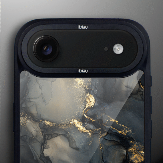 Etui do iPhone Air IBIZU DropGuard Matt z MagSafe, Ethereal Essence, Czarny diament ze złotemAIR_DM