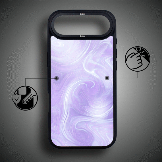 Etui do iPhone Air IBIZU DropGuard Matt z MagSafe, Ethereal Essence, Lawendowy wir AIR_DM-5