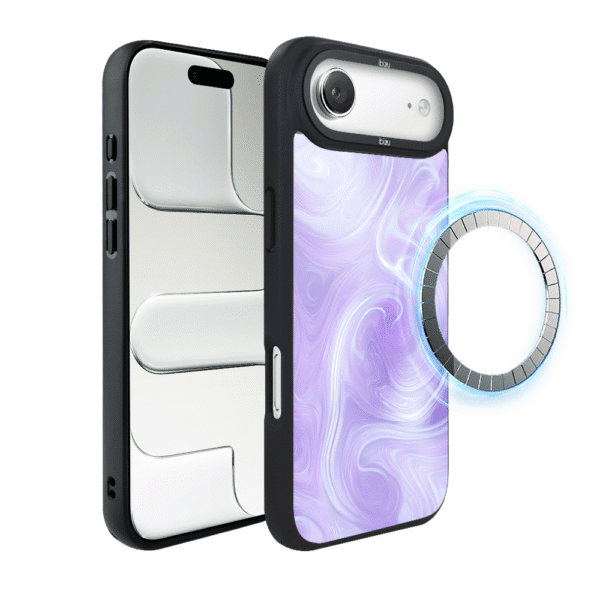 Etui do iPhone Air IBIZU DropGuard Matt z MagSafe, Ethereal Essence, Lawendowy wir