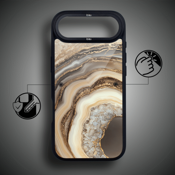 Etui do iPhone Air IBIZU DropGuard Matt z MagSafe, Ethereal Essence, Miodowy Agat AIR_DM-5