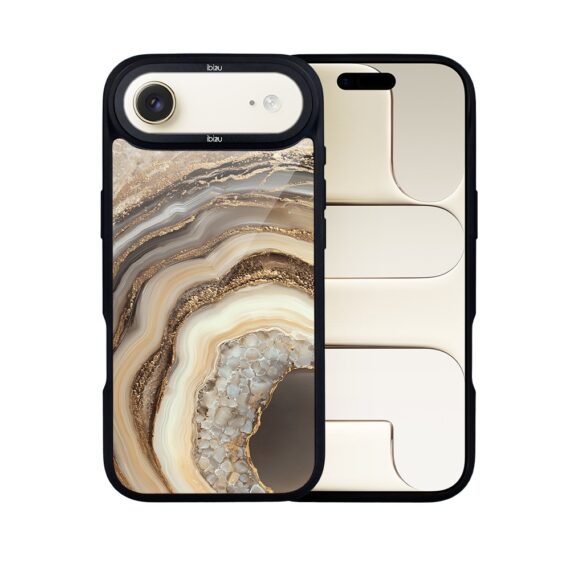 Etui do iPhone Air IBIZU DropGuard Matt z MagSafe, Ethereal Essence, Miodowy Agat AIR_DM-7