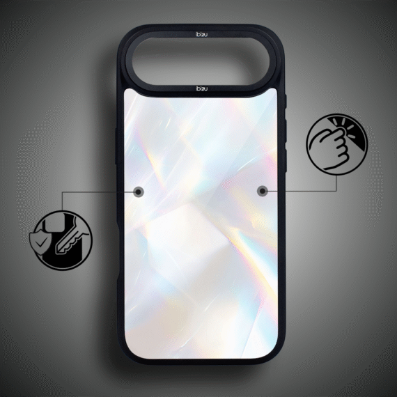 Etui do iPhone Air IBIZU DropGuard Matt z MagSafe, Ethereal Essence, Opalizujący diament AIR_DM-5