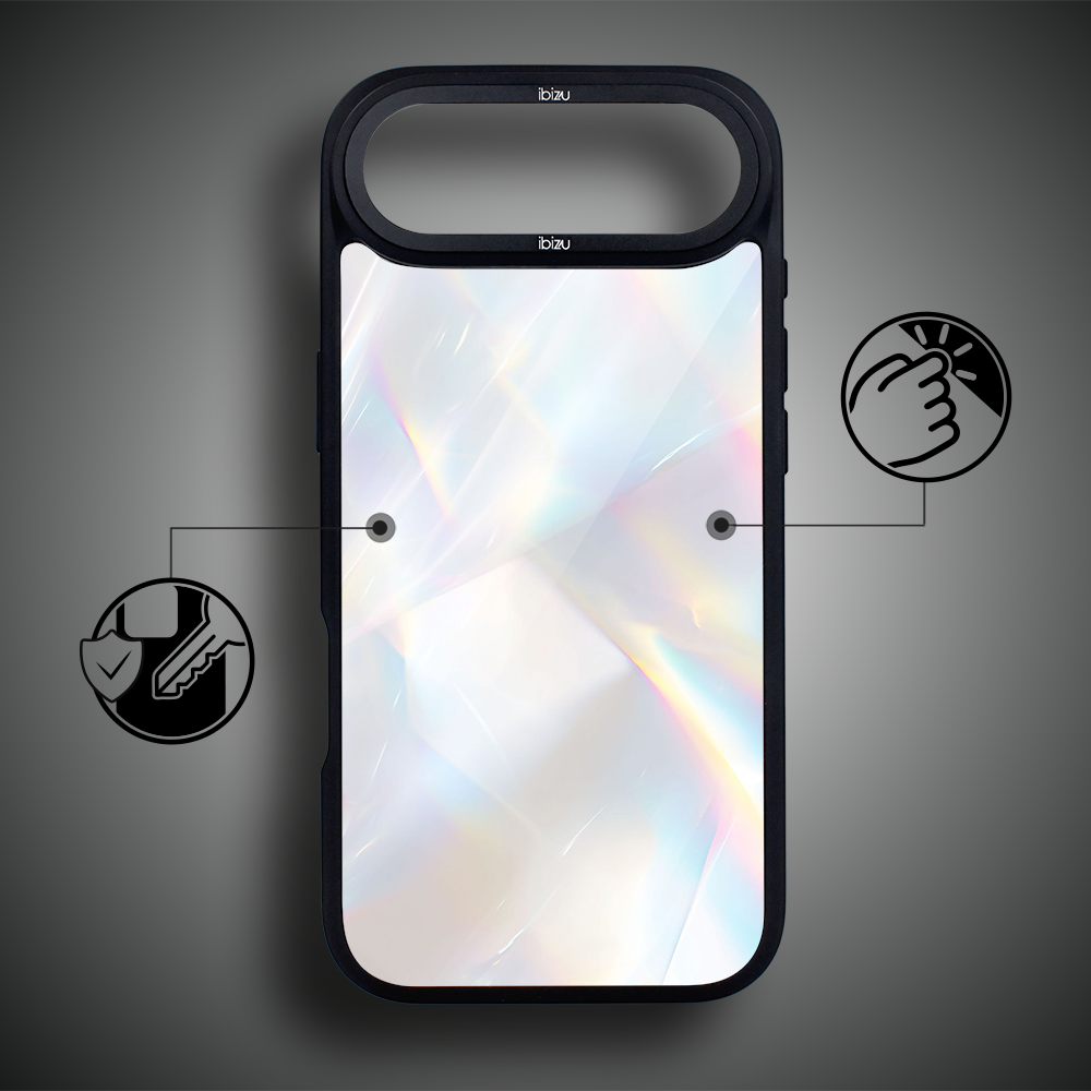 Etui do iPhone Air IBIZU DropGuard Matt z MagSafe, Ethereal Essence, Opalizujący diament AIR_DM-5