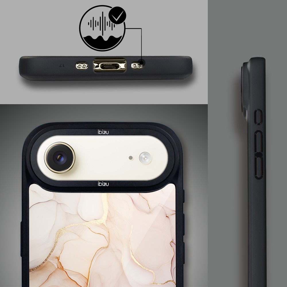 Etui do iPhone Air IBIZU DropGuard Matt z MagSafe, Ethereal Essence, Różany alabaster AIR_DM-1