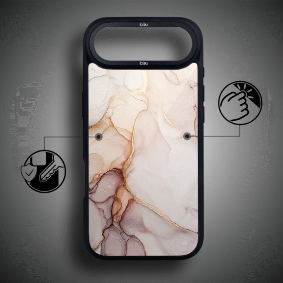 Etui do iPhone Air IBIZU DropGuard Matt z MagSafe, Ethereal Essence, Różany alabaster AIR_DM-5