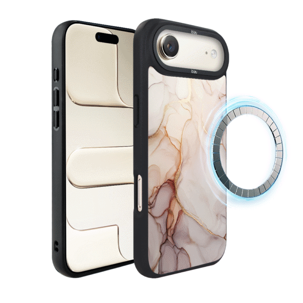 Etui do iPhone Air IBIZU DropGuard Matt z MagSafe, Ethereal Essence, Różany alabaster