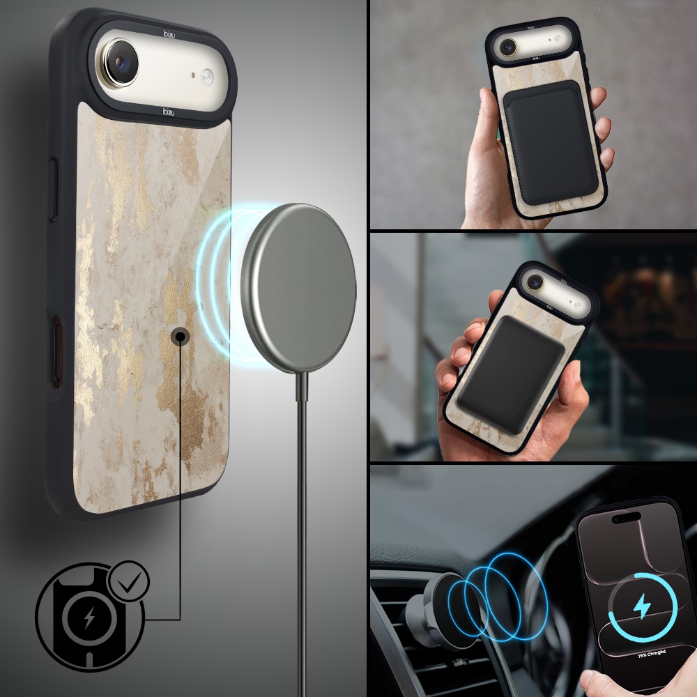 Etui do iPhone Air IBIZU DropGuard Matt z MagSafe, Ethereal Essence, Szampańskie Złoto AIR_DM-4