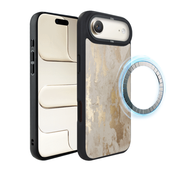 Etui do iPhone Air IBIZU DropGuard Matt z MagSafe, Ethereal Essence, Szampańskie Złoto