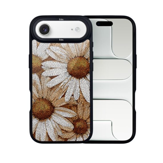 Etui do iPhone Air IBIZU DropGuard Matt z MagSafe, Modern Classics, Mozaika Rumianków AIR_DM-7