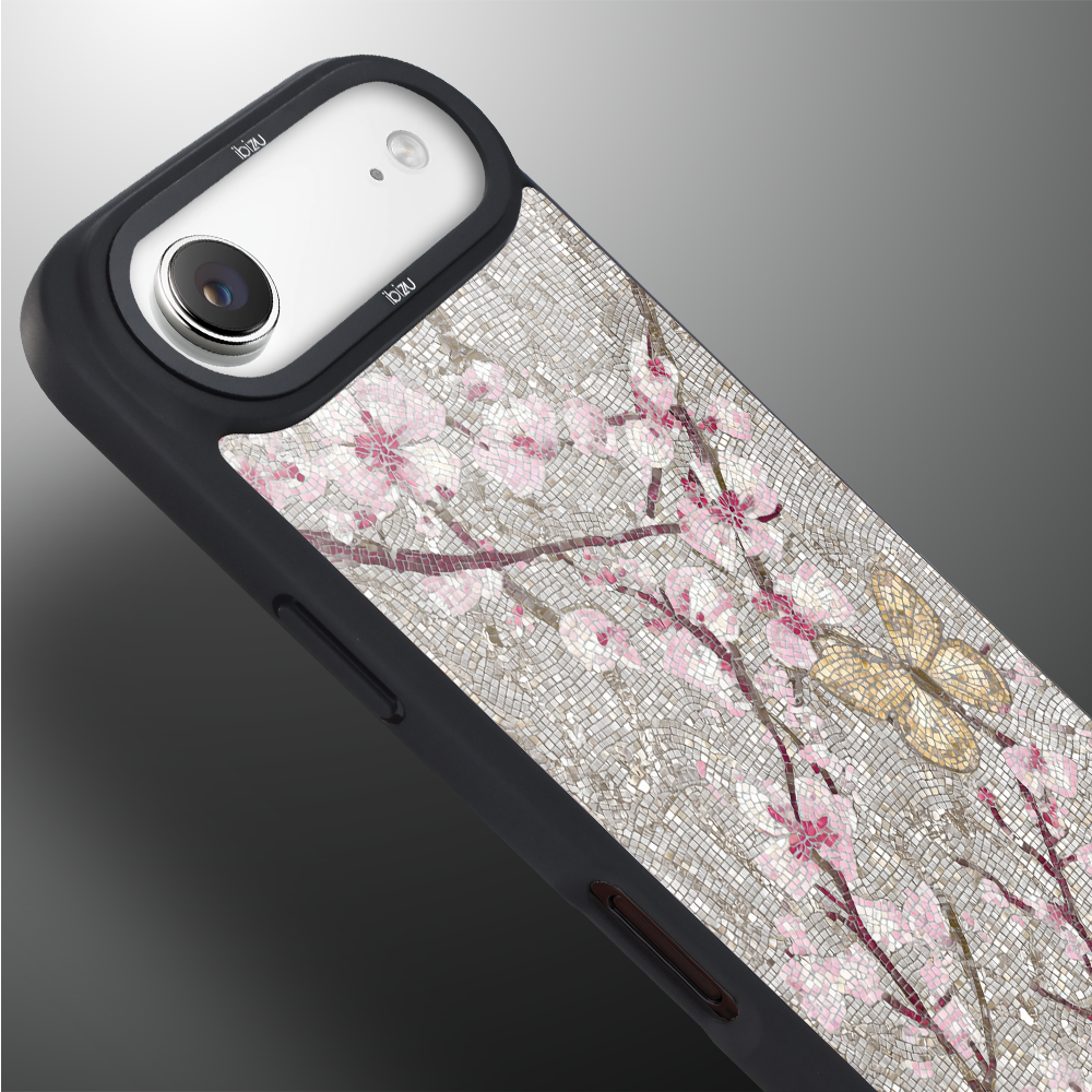 Etui do iPhone Air IBIZU DropGuard Matt z MagSafe, Modern Classics, Mozaika kwitnącej wiśni AIR_DM-3