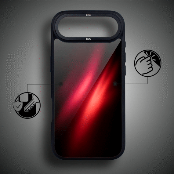 Etui do iPhone Air IBIZU DropGuard Matt z MagSafe, Twilight Dreams, Czerwona Nebula AIR_DM-5