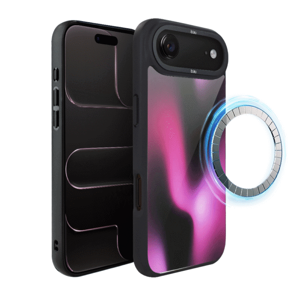 Etui do iPhone Air IBIZU DropGuard Matt z MagSafe, Twilight Dreams, Magenta Flow