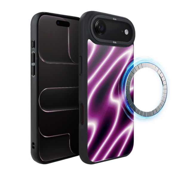 Etui do iPhone Air IBIZU DropGuard Matt z MagSafe, Twilight Dreams, Neonowa fala