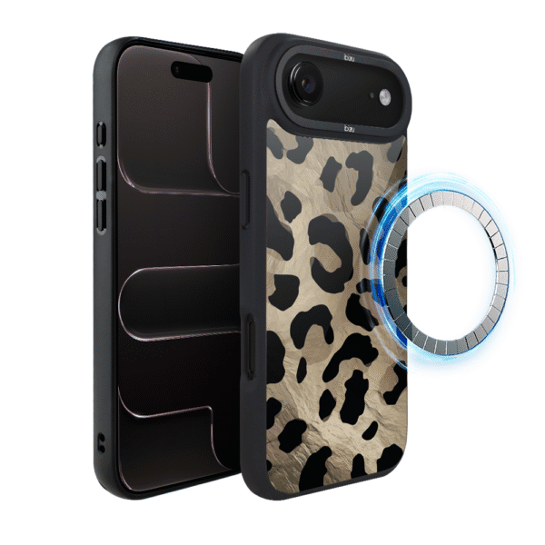 Etui do iPhone Air IBIZU DropGuard Matt z MagSafe, Zew Natury, Dziki Leopard