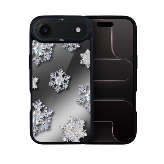 Etui do iPhone Air IBIZU DropGuard Matt z MagSafe, Zimowa Magia, Królewskie płatki śniegu AIR_DM-7