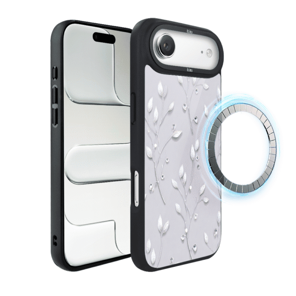 Etui do iPhone Air IBIZU DropGuard Matt z MagSafe, Lodowe kwiaty