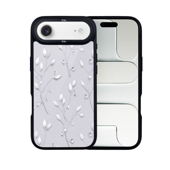 Etui do iPhone Air IBIZU DropGuard Matt z MagSafe, Zimowa magia, Lodowe kwiaty AIR_DM-7