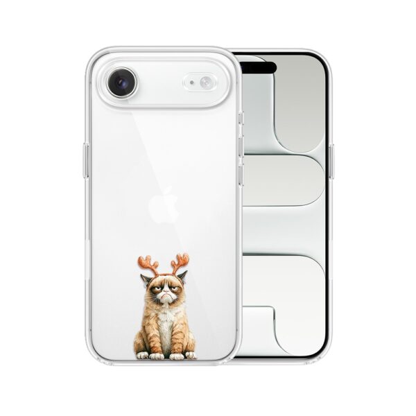 Etui do iPhone Air, Przytulne święta, Kot który nie chciał być reniferem, przeźroczyste