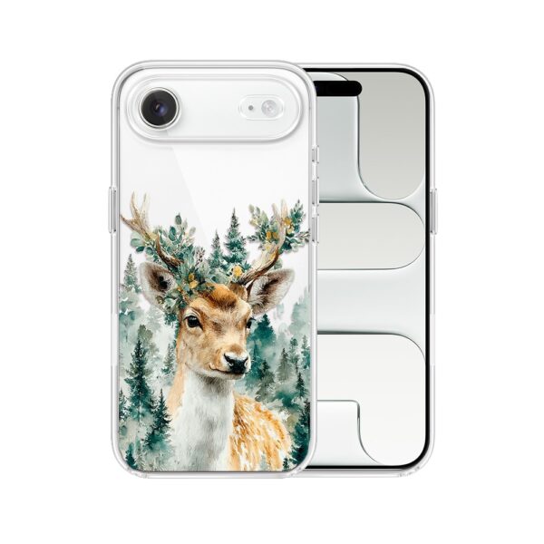 Etui do iPhone Air, Przytulne święta, Leśny Jelonek, przeźroczyste