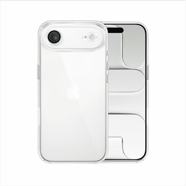 Etui do iPhone Air Slim Protect Full Cover z osłoną kamery i obiektywów 9H, przeźroczyste