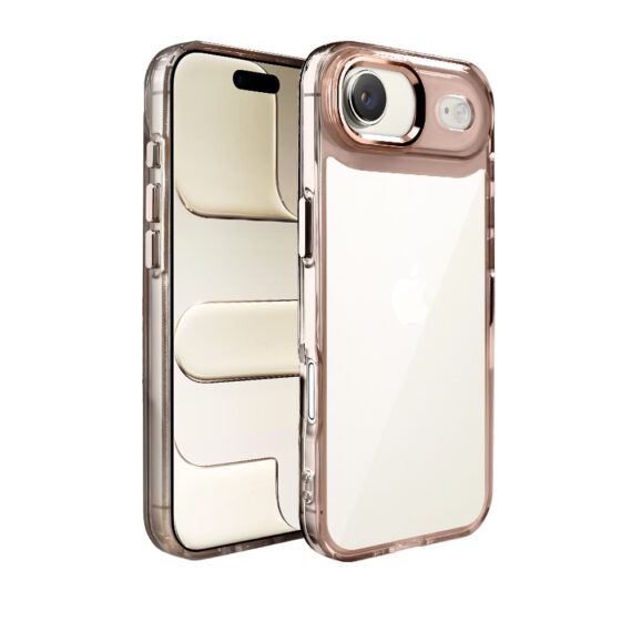 Etui do iPhone Air Super Hybrid, twardy tył, metalowe ozdoby, tytan pustynny (1)