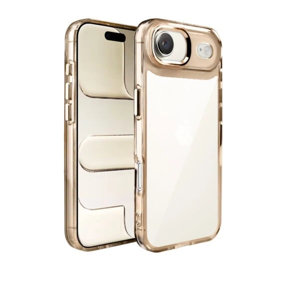 Etui do iPhone Air Super Hybrid, twardy tył, metalowe ozdoby, tytan pustynny - nowe (6)