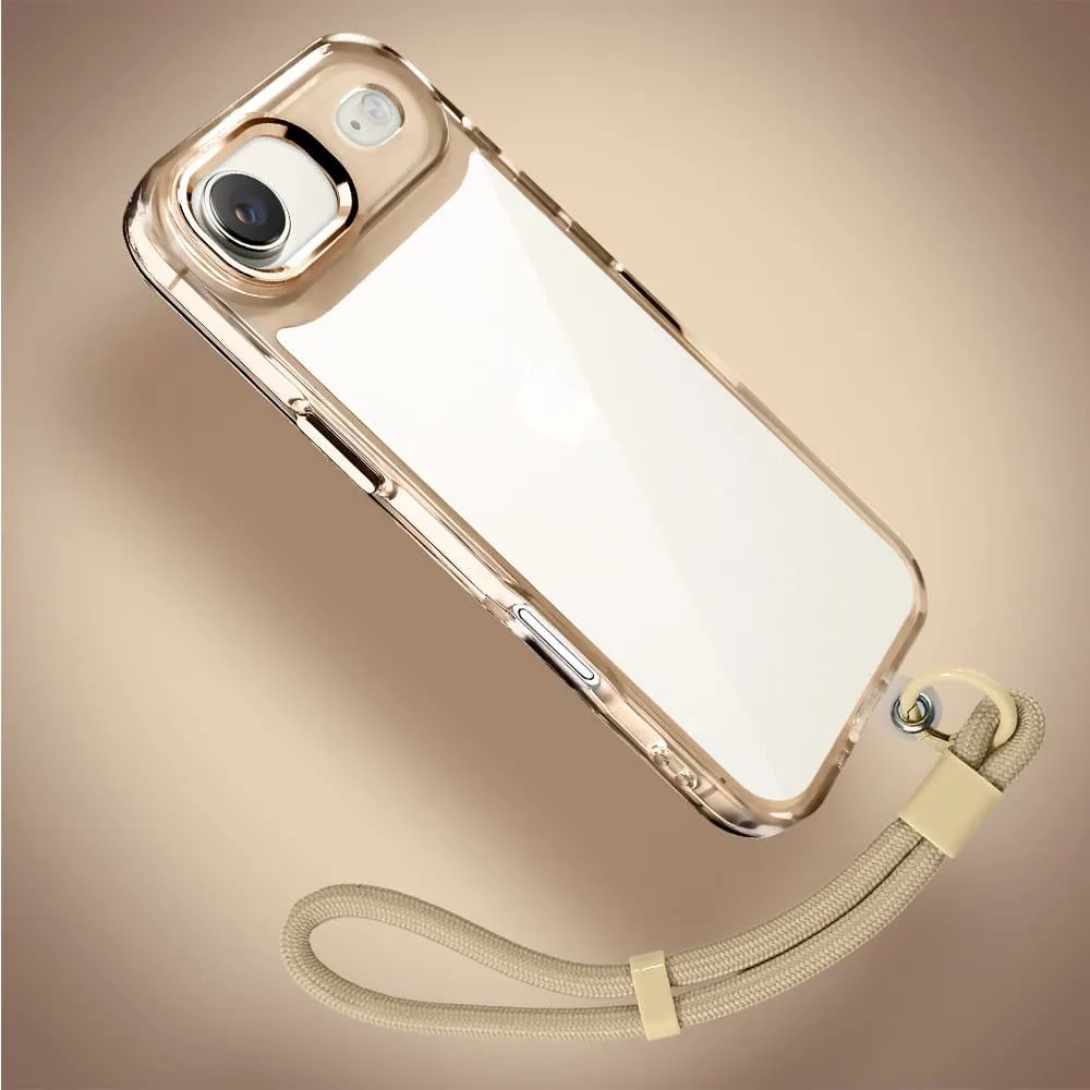 Etui do iPhone Air Super Hybrid, twardy tył, metalowe ozdoby, tytan pustynny - nowe (9)