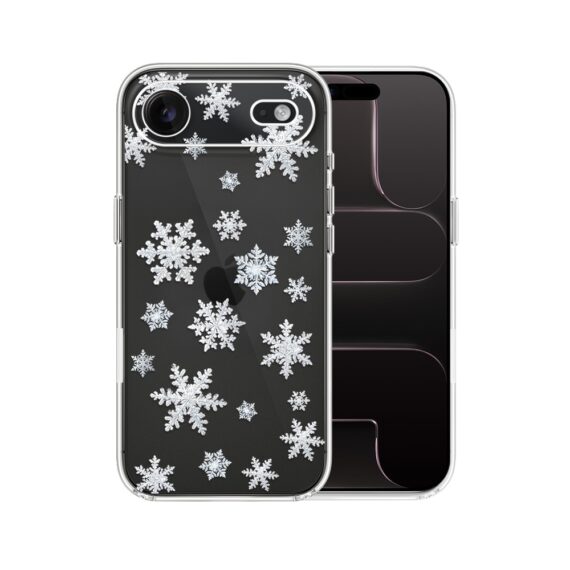 Etui do iPhone Air, Zimowa Magia, Delikatne płatki śniegu, przeźroczyste 17Air