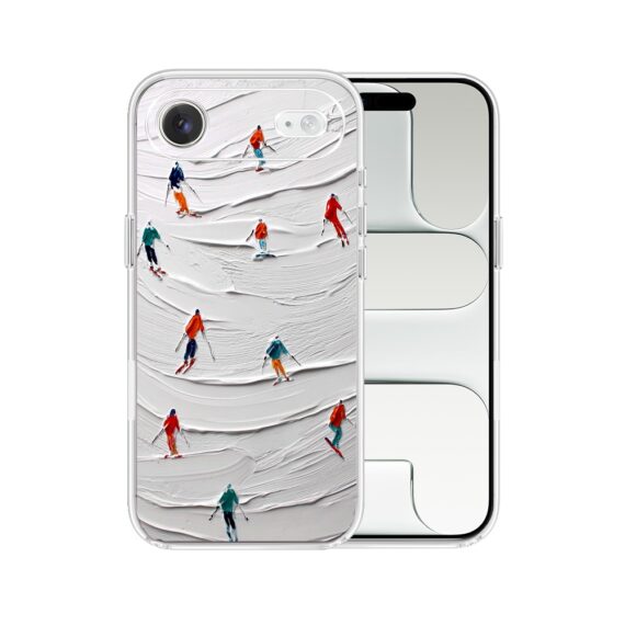 Etui do iPhone Air, Zimowa Magia, Narciarski obraz, przeźroczyste 17Air