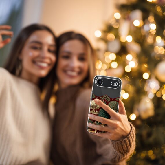 Etui do iPhone Air, Zimowa Magia, Świąteczny las, przeźroczyste 17Air-5