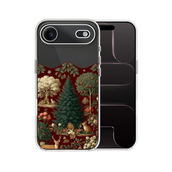 Etui do iPhone Air, Zimowa Magia, Świąteczny las, przeźroczyste