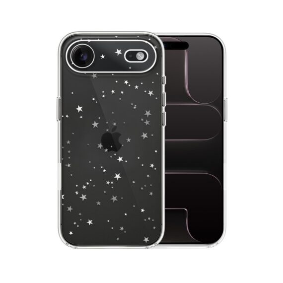 Etui do iPhone Air, Zimowa Magia, Szampańskie gwiazdki, przeźroczyste 17Air