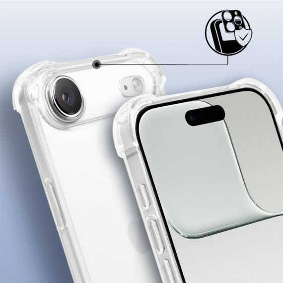 Etui do iPhone Air pancerne anti-shock ze wzmocnionymi krawędziami, przeźroczyste (2)