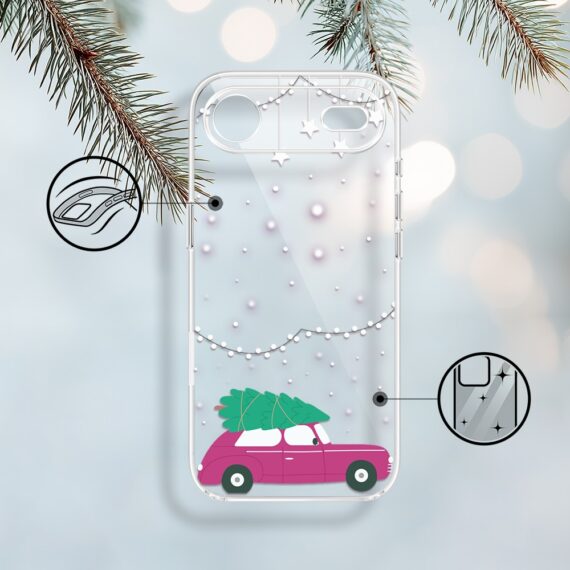 Etui do iPhone Air, podróż do świąt, przeźroczyste 17Air-1