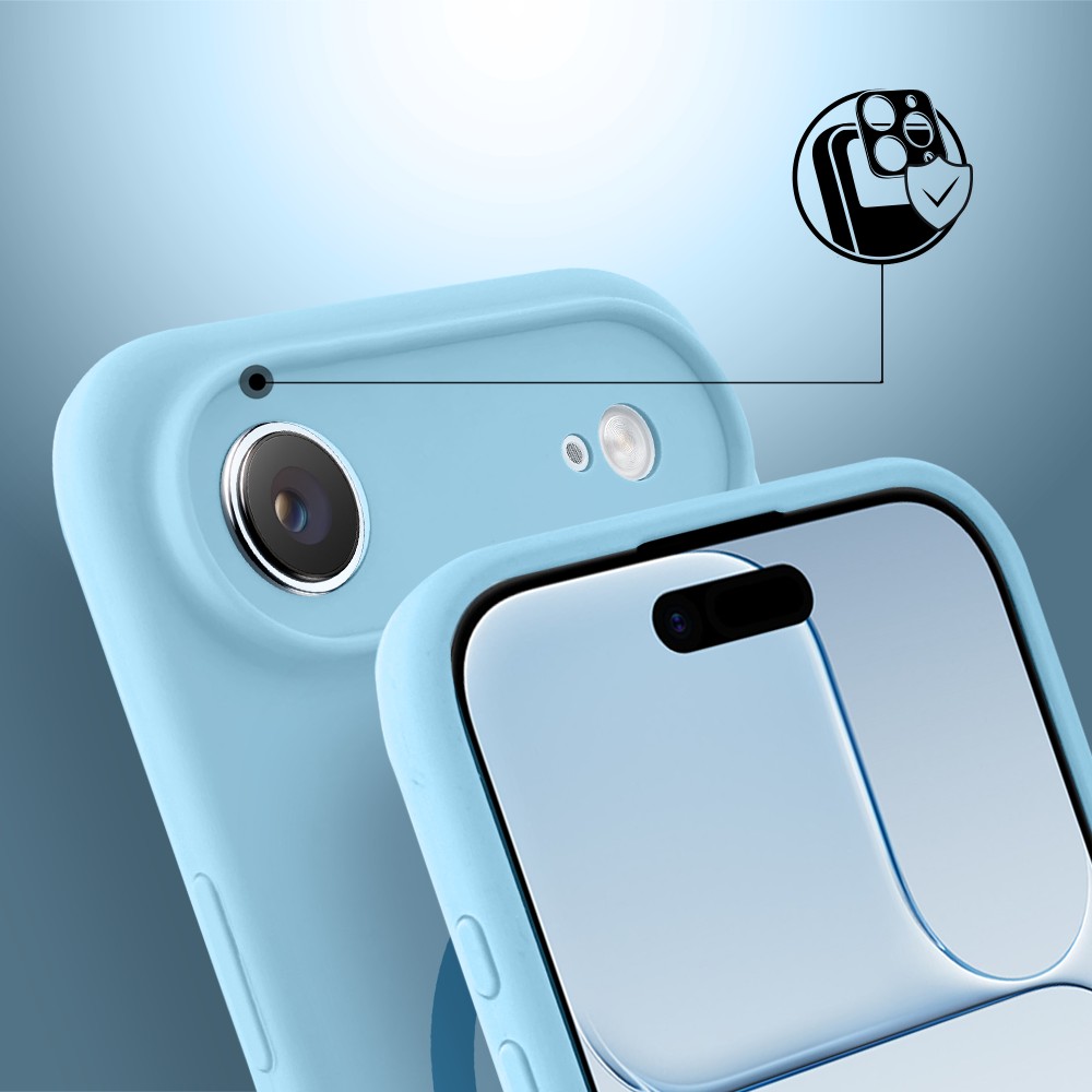 Etui do iPhone Air, silikonowe z MagSafe, mikrofibra soft touch z osłoną na apara (4)