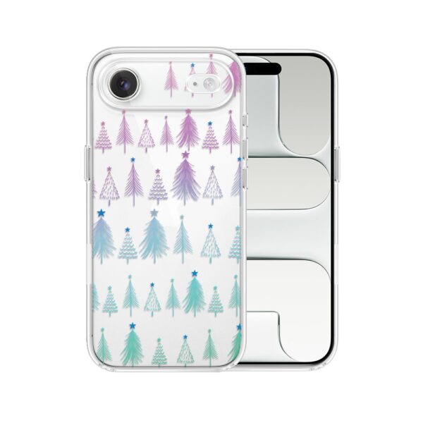 Etui do iPhone Air, świąteczny las choinek, przeźroczyste