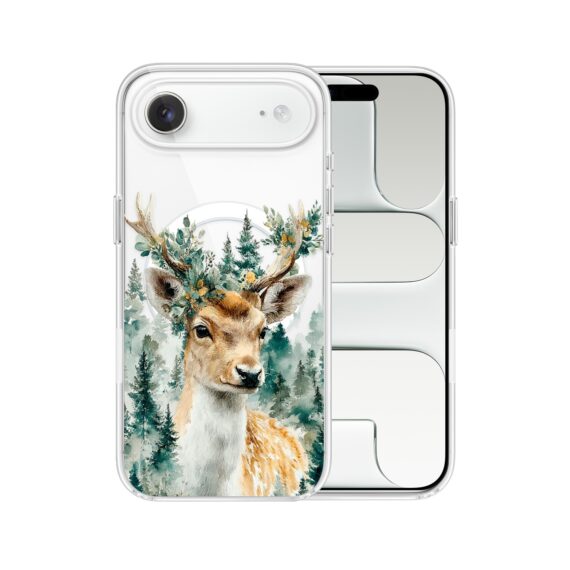 Etui do iPhone Air z MagSafe, Przytulne święta, Leśny Jelonek, przeźroczyste5
