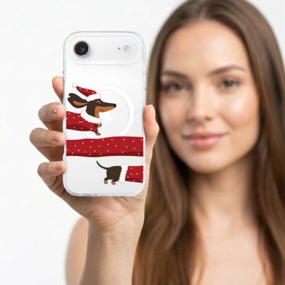Etui-do-iPhone-Air-z-MagSafe-Przytulne-swieta-Swiateczny-jamnik-przezroczyste-5