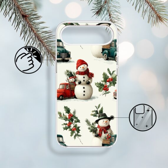 Etui do iPhone Air z MagSafe, Przytulne święta, Zimowe miasteczko1