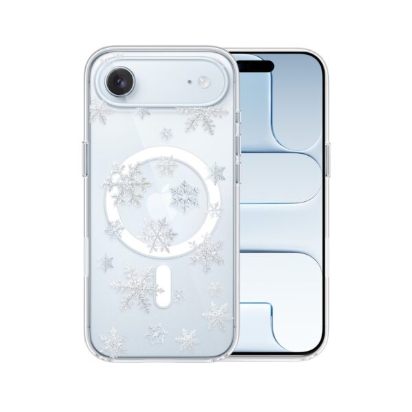Etui do iPhone Air z MagSafe, Zimowa Magia, Delikatne płatki śniegu, przeźroczyste5