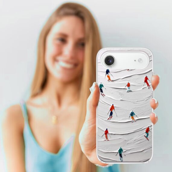 Etui do iPhone Air z MagSafe, Zimowa Magia, Narciarski obraz, przeźroczyste4