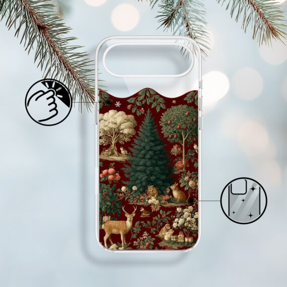 Etui do iPhone Air z MagSafe, Zimowa Magia, Świąteczny las, przeźroczyste1