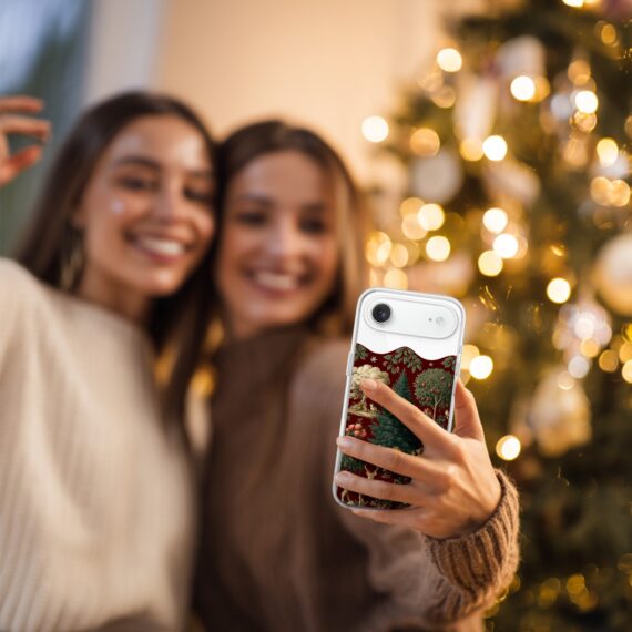 Etui do iPhone Air z MagSafe, Zimowa Magia, Świąteczny las, przeźroczyste6