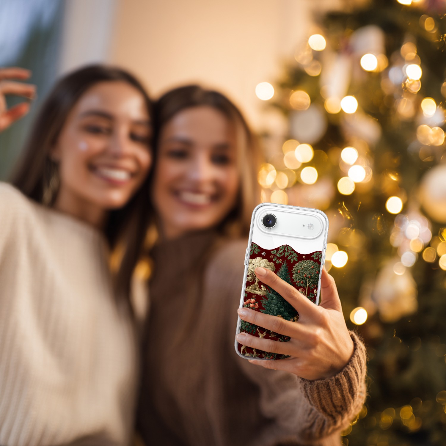 Etui do iPhone Air z MagSafe, Zimowa Magia, Świąteczny las, przeźroczyste6