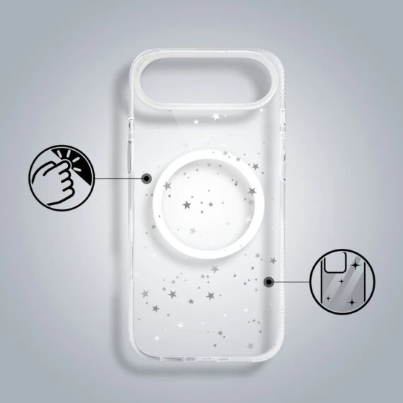 Etui-do-iPhone-Air-z-MagSafe-srebrne-gwiazdki-przezroczyste-2