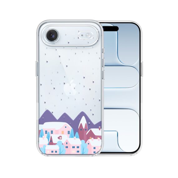 Etui do iPhone Air, zimowa osada, przeźroczyste 17Air
