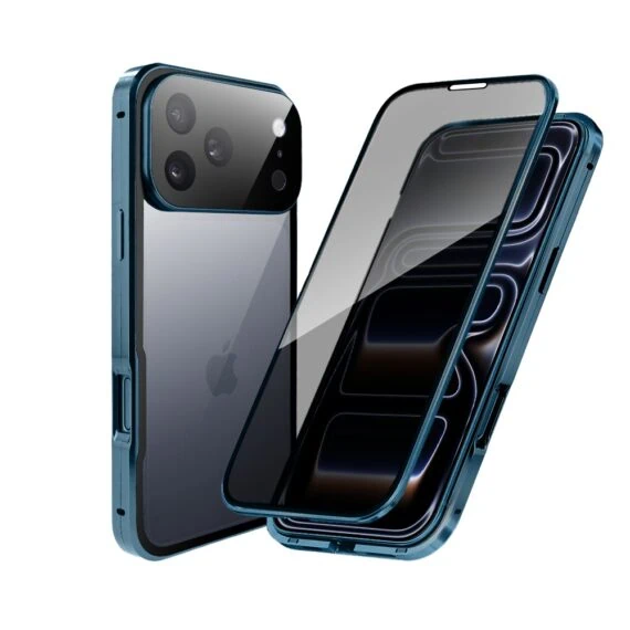 Obudowa-do-iPhone-17-Pro-Max-podwojna-szyba-i-aluminium-360°-przod-tyl-magnetyczna-z-oslona-aparatu-i-szklem-prywatyzujacym-granatowa-Artboard poprawione (2)