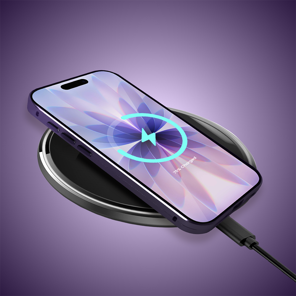 Obudowa do iPhone 17 podwójna szyba i polerowane aluminium 360° magnetyczna, z osłoną aparatu, fioletowa (3)