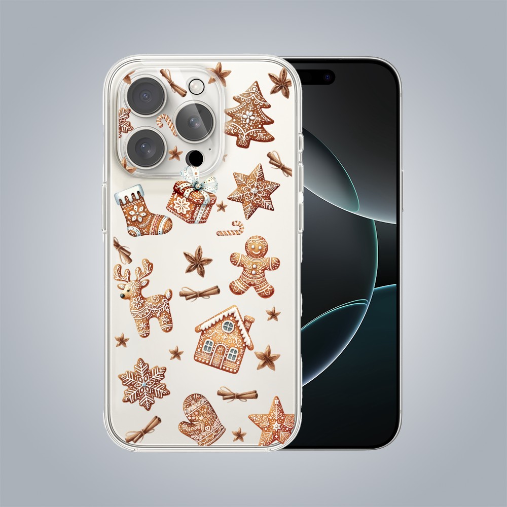 PRO 16Zestaw do iPhone 16 Pro Max etui, szkło na aparat, ładowarka z osłoną, magia pierniczków